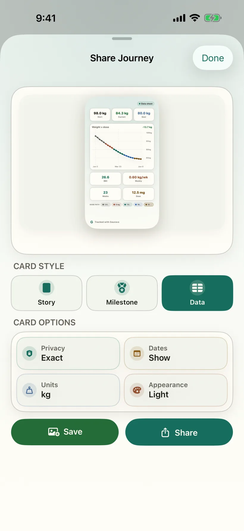 Gaurava Share Journey composer